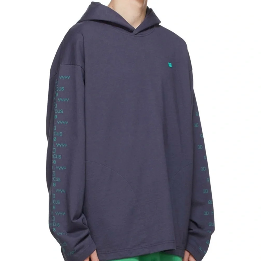 Acne Studios Logo-Appliquéd Printed Hoodie - Picture 2 of 12